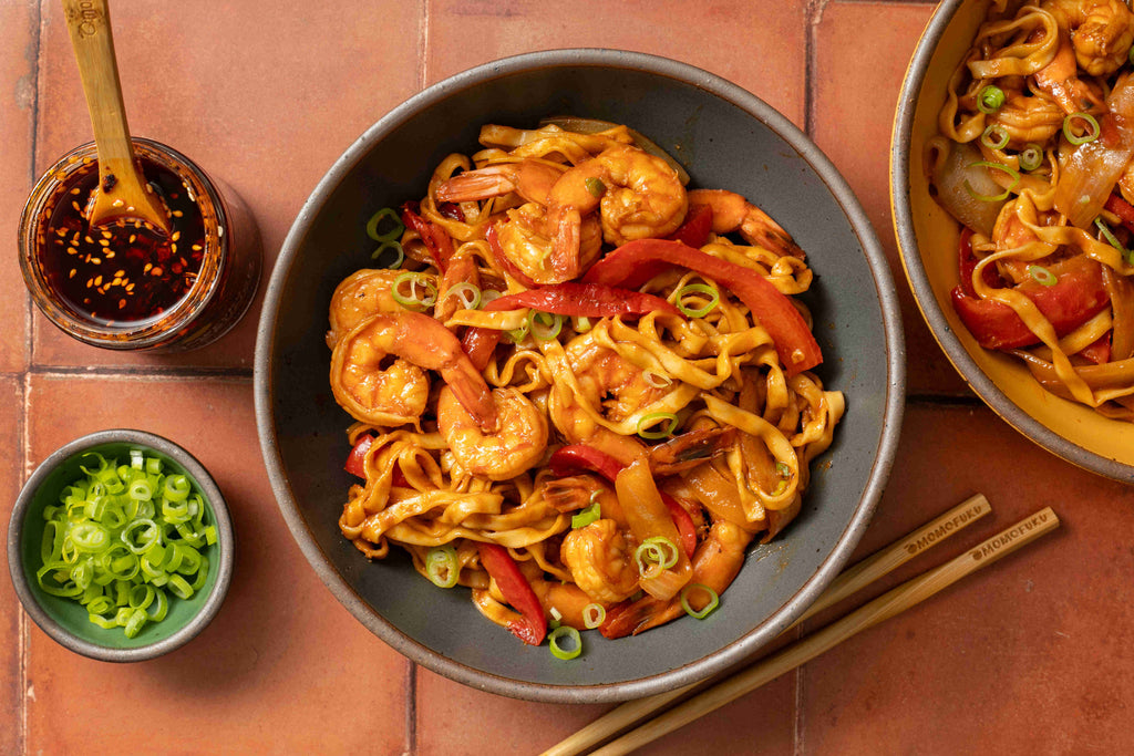Quick Spicy Shrimp Noodle Stir-Fry
    
    
    
      &ndash; Momofuku Goods