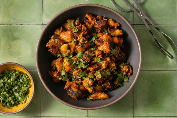 Crispy-Sweet-Potato-Salad-with-Sweet-&-Spicy-BBQ-Sauce