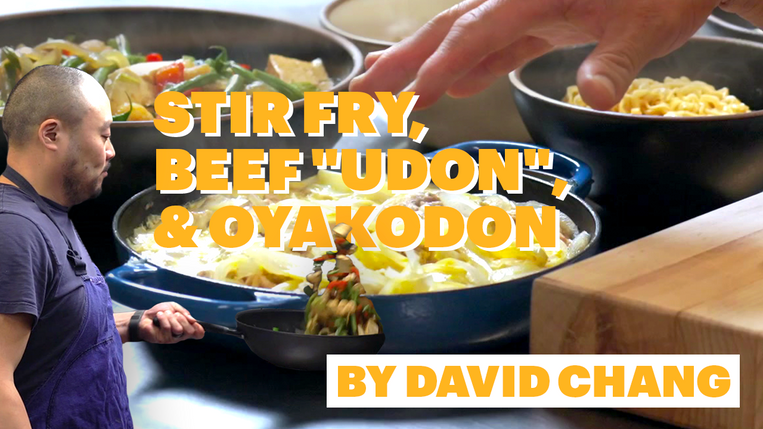 dave-s-stir-fry-beef-udon-and-oyakodon