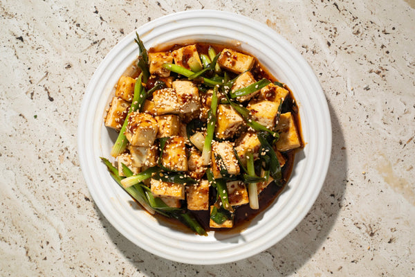 Sweet & Sour Tofu with Seared Scallions