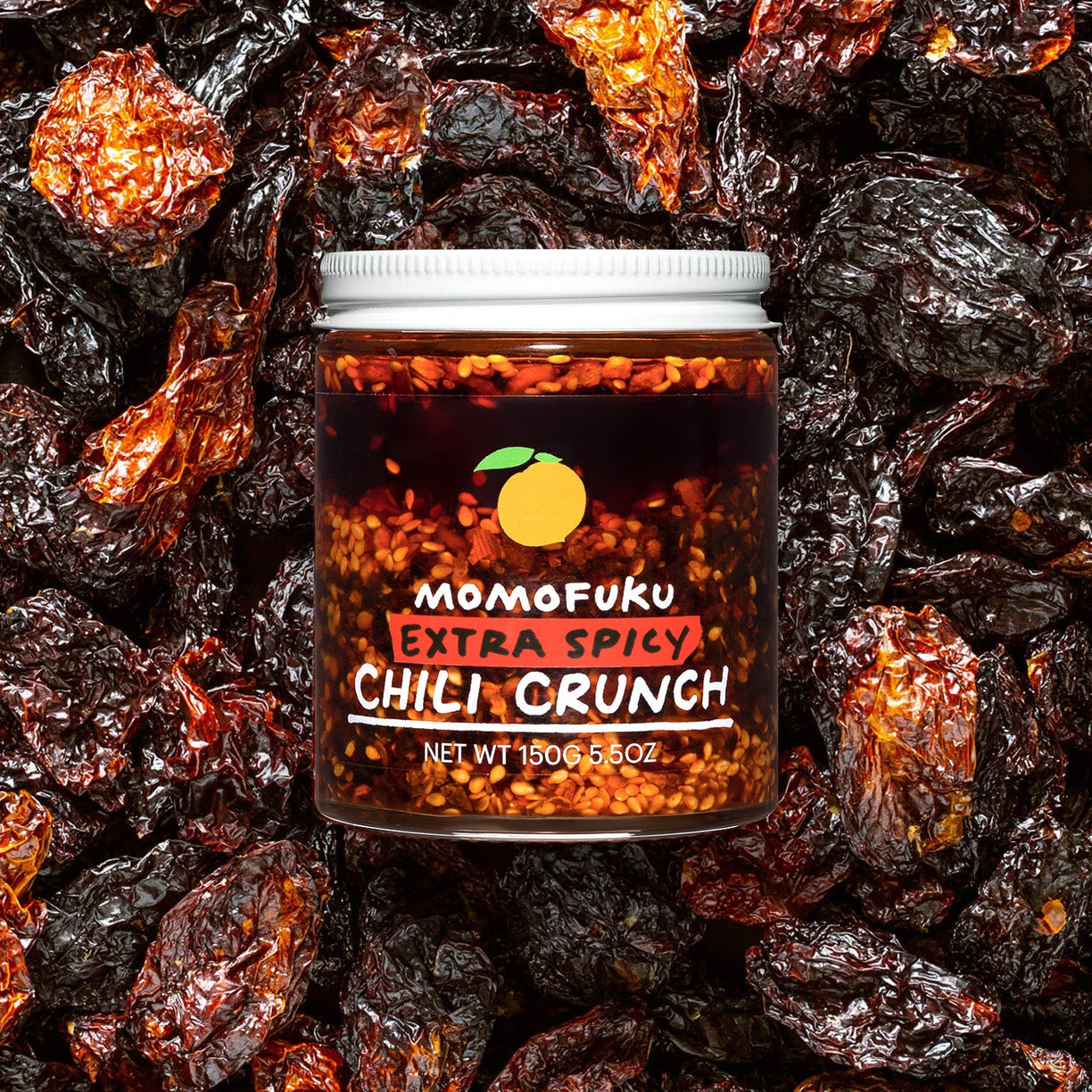 A jar of Extra Spicy Chili Crunch