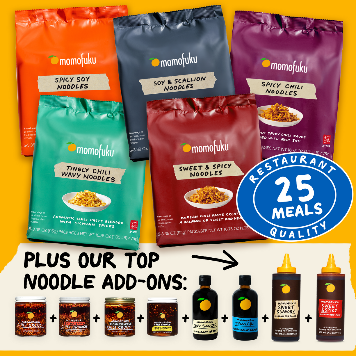 momofuku packed noodles with add-on options