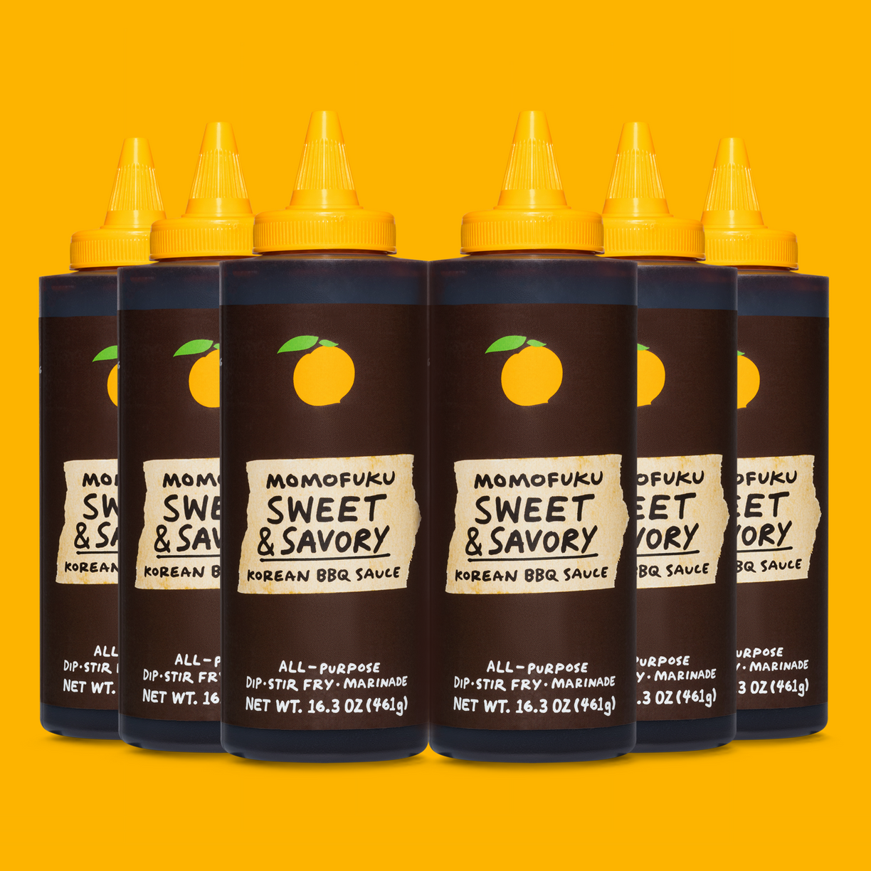 Six bottles of Sweet & Savory Korean BBQ Sauce