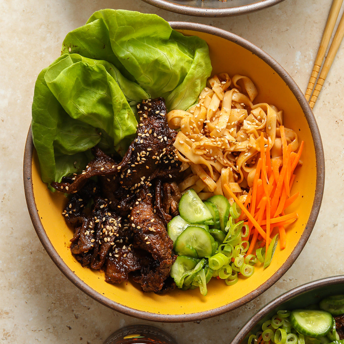 beef bulgogi noodle bowl